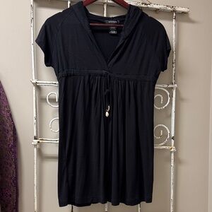 Black Hooded Cover-Up